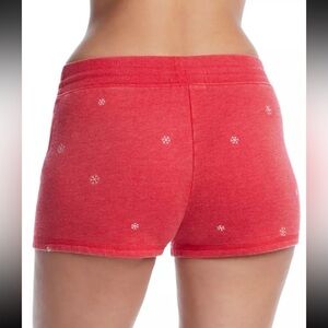 PJ Salvage Drawstring Embroidered Joyful Snowflake, size Large in “Red Hot”, NWT